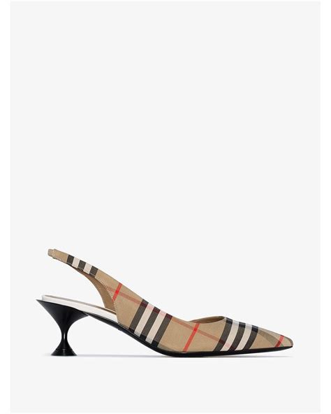 burberry leticia leather slingback pumps|Burberry Leticia Leather Slingback Pumps on SALE .